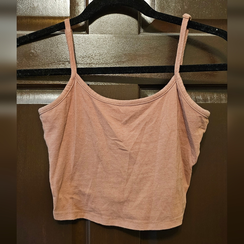 Bozzolo cropped tank top, medium, brown